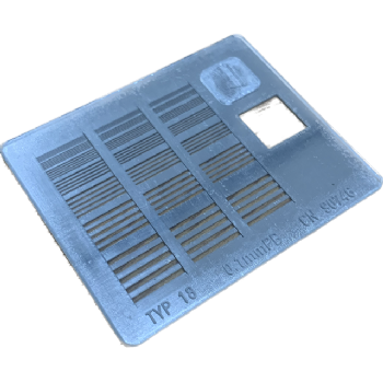 Dispositivo Padrão de Resolução Barra Modelo 18